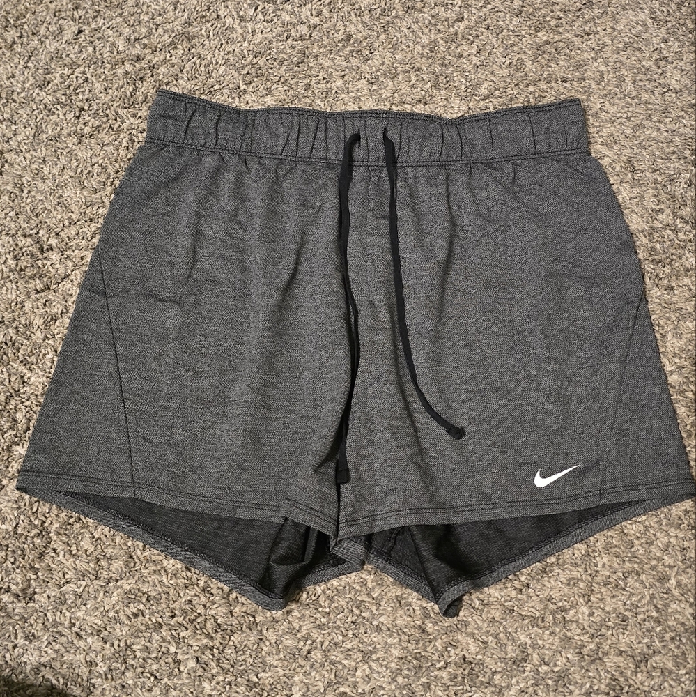 Nike Tempo Charcoal Gray Brief Lined Running Shorts